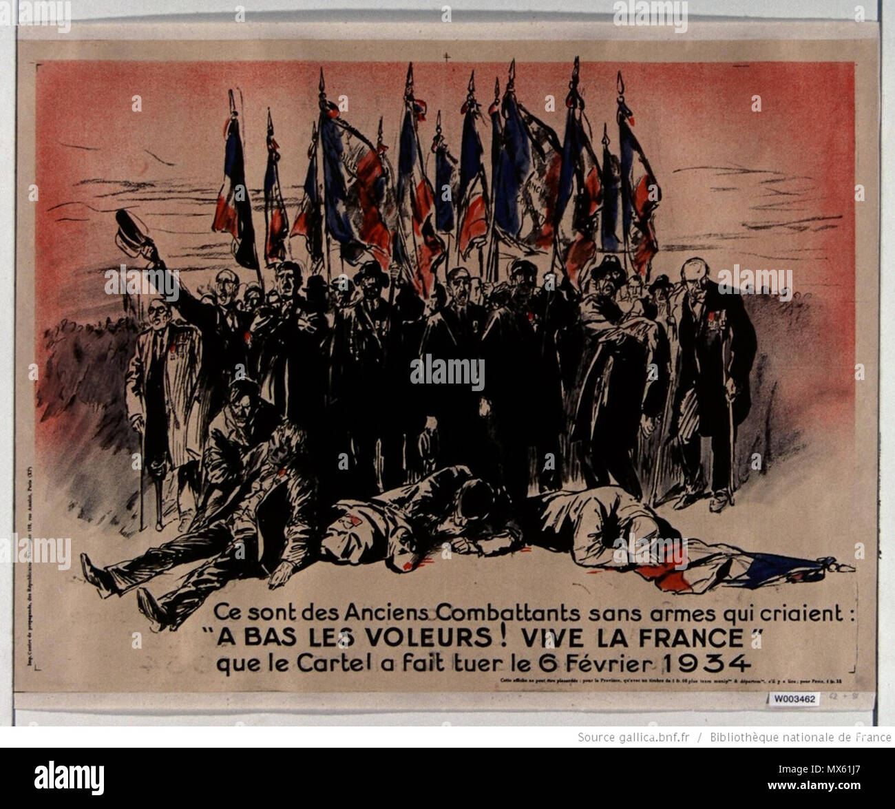 Affiche De La Solidarité Française 5 Février 1934