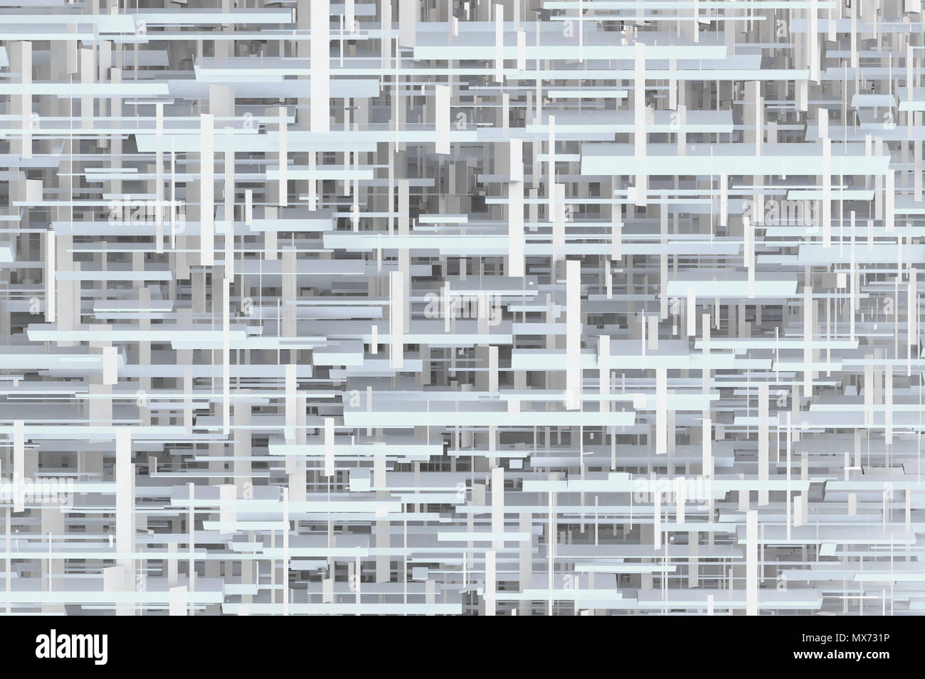 Abstrakte Sci-fi 3d geometrische Muster Hintergrund Textur Stockfoto