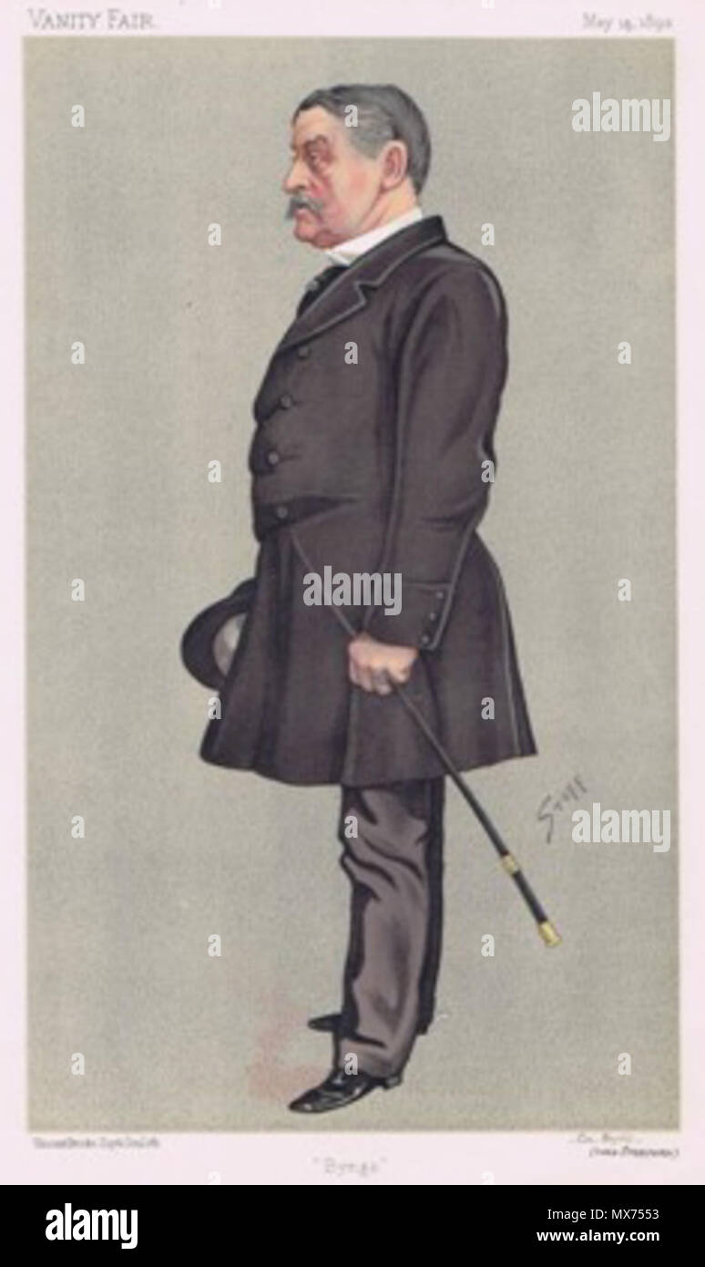 . Karikatur von Col Die Hon HWJ Byng JP. Bildunterschrift lesen ' Byngo'. 1892. Henry Charles Seppings-Wright 107 Henry Byng Vanity Fair 1892-05-14 Stockfoto