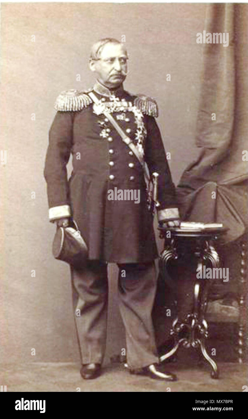 . Kniaz" D.O. Bebutov, Allgemein - Leitenant. 1865. Albom fotograficheskikh portretov avgustieishikh Osob ich Schlafplätze, izviestnykh v Rossii. 151 D.O. Bebutov (A) Stockfoto