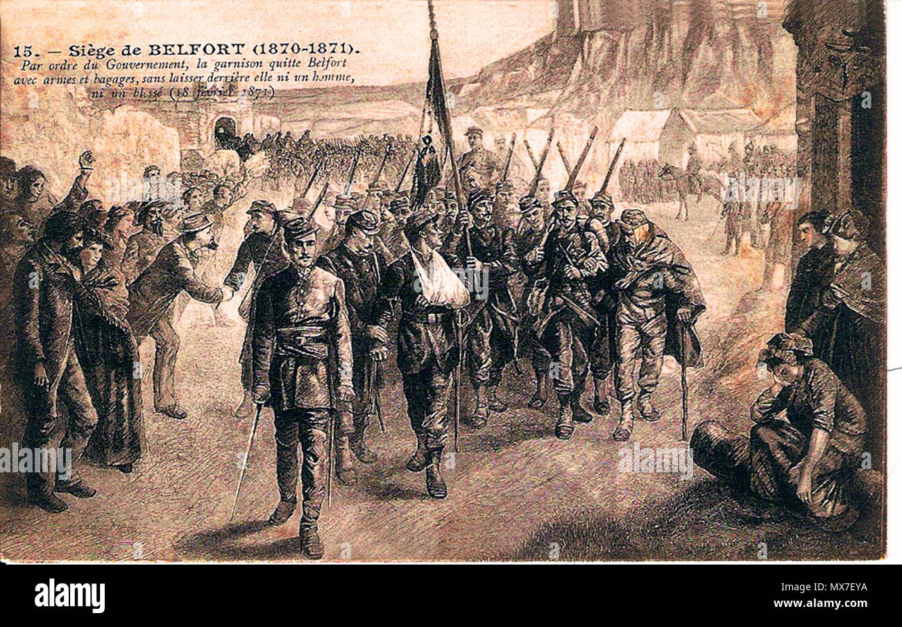 563 Siège de Belfort 1870 1871 Stockfoto