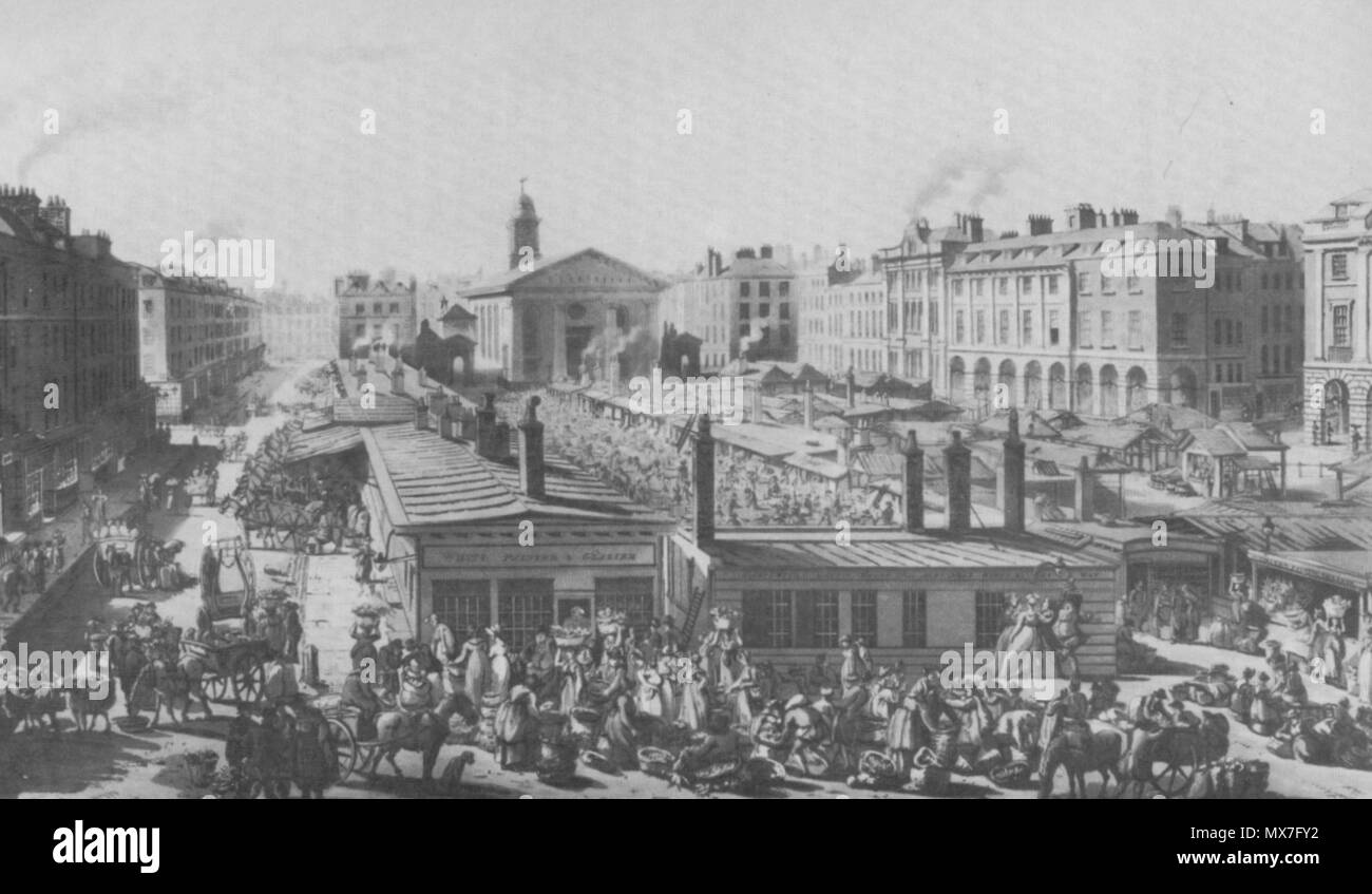 . Covent Garden in der Mitte des 18. Jahrhunderts. ca. 1865. Unbekannt 146 Coventgarden Stockfoto