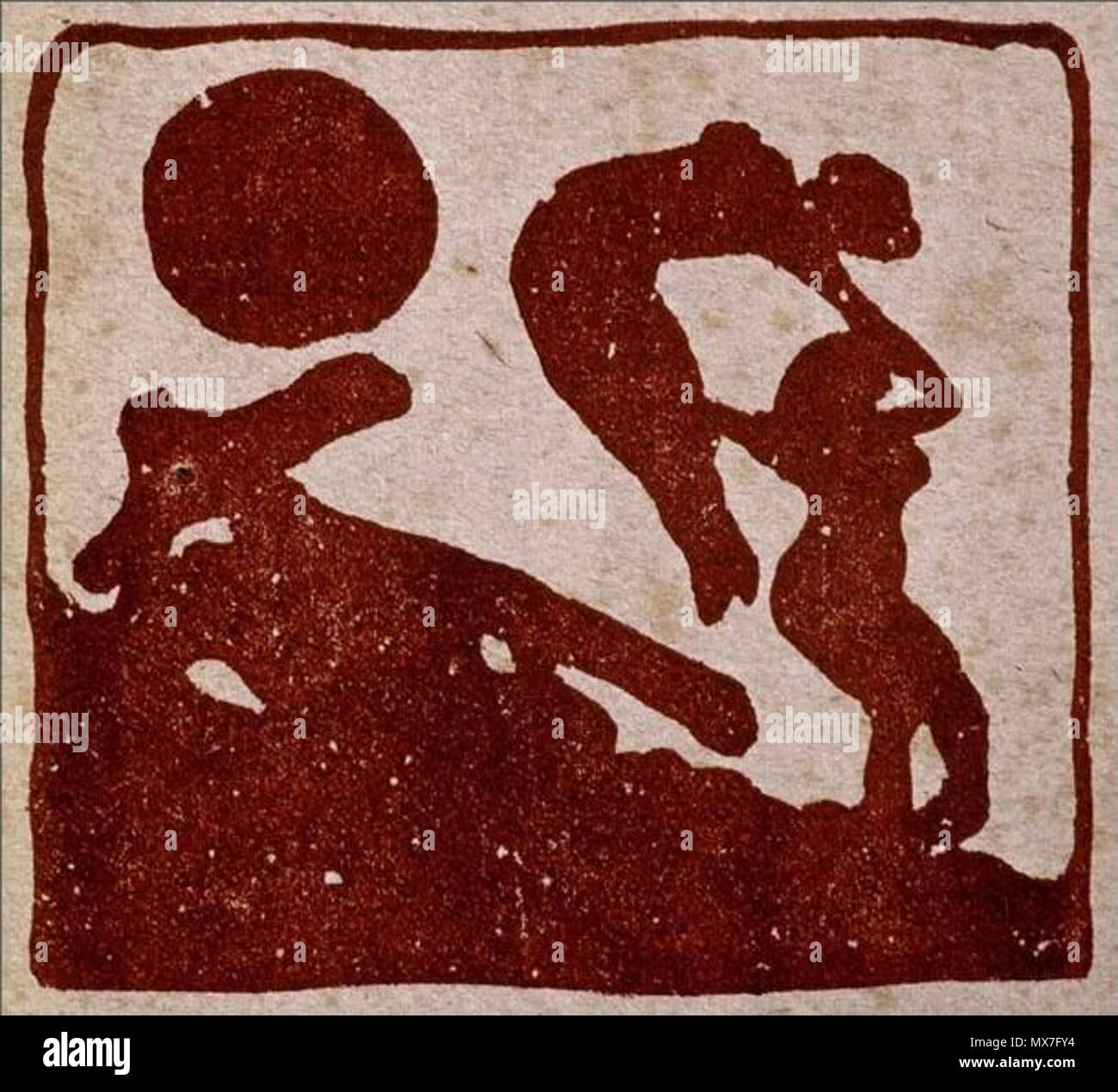 . Abdeckung für eine Auswahl der Gedichte von Paul Verlaine, 1922. Geo Milev 146 Abdeckung für eine Auswahl der Gedichte von Paul Verlaine, 1922 Geo Milev Stockfoto