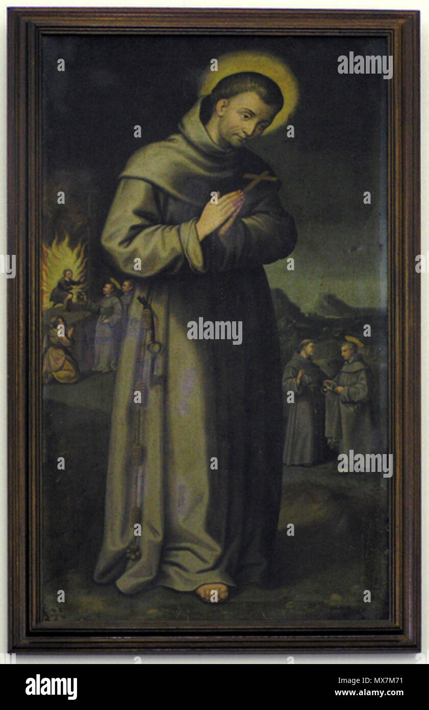 . Englisch: Saint Diego von Alcalá, barocker Malerei an Orgaz, Toledo, Kirche. 17. Jahrhundert. Spanisch anonym (Madrid Schule) 163 DiegodealcalaOrgaz Stockfoto