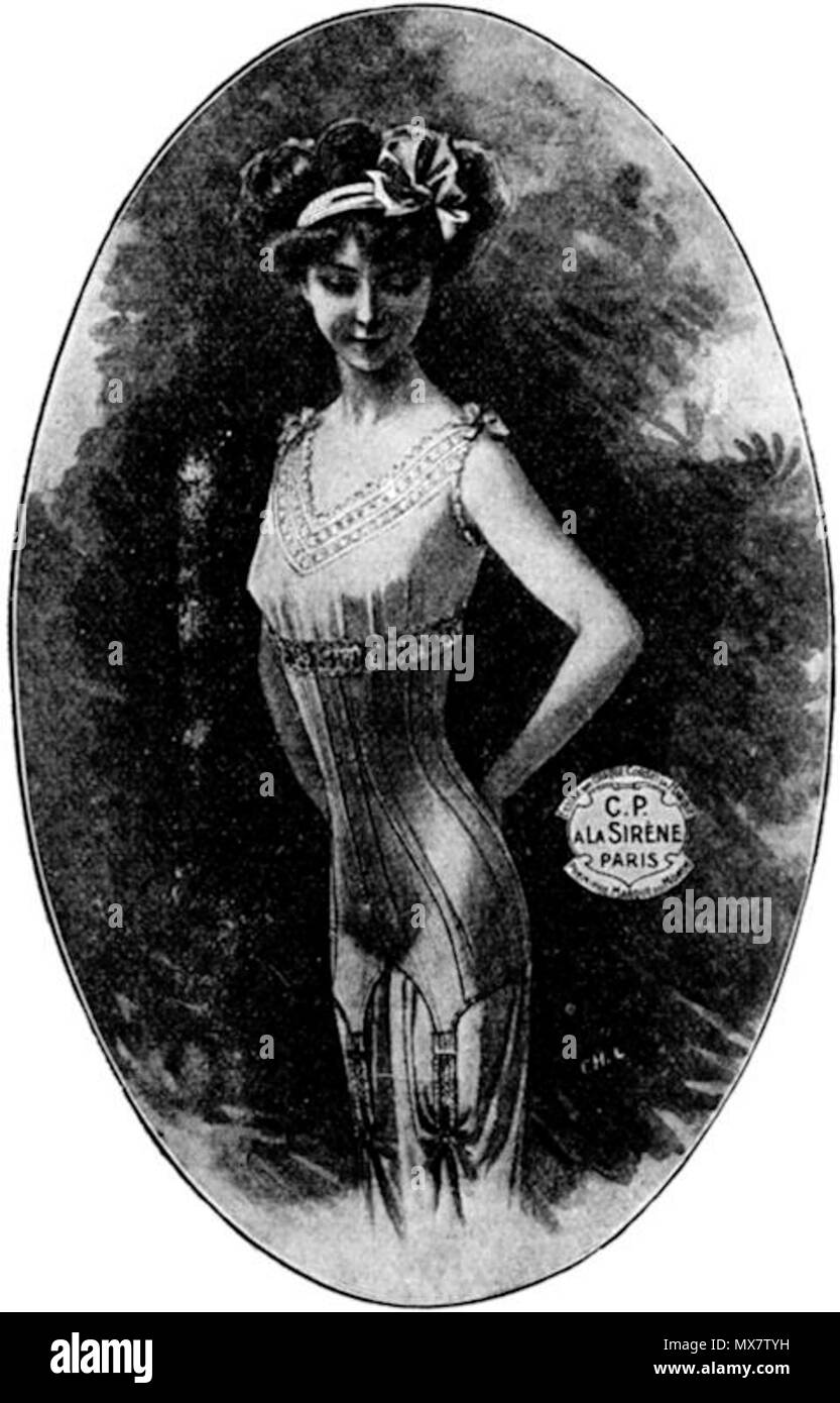 200 Eveline (Korsett C. S. à La Sirène, Paris) Stockfoto