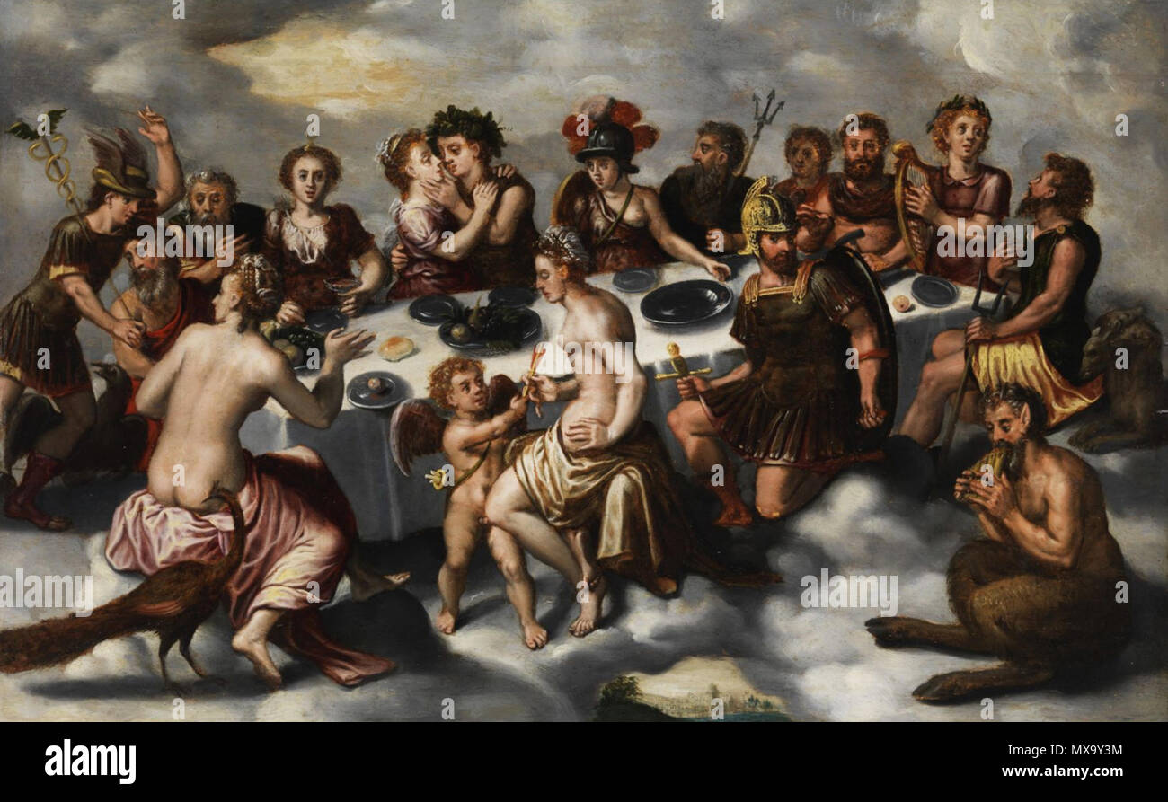 263 Göttermahl Antwerpen 17. Jh Stockfoto 263 Göttermahl Antwerpen 17. Jh Stockfoto