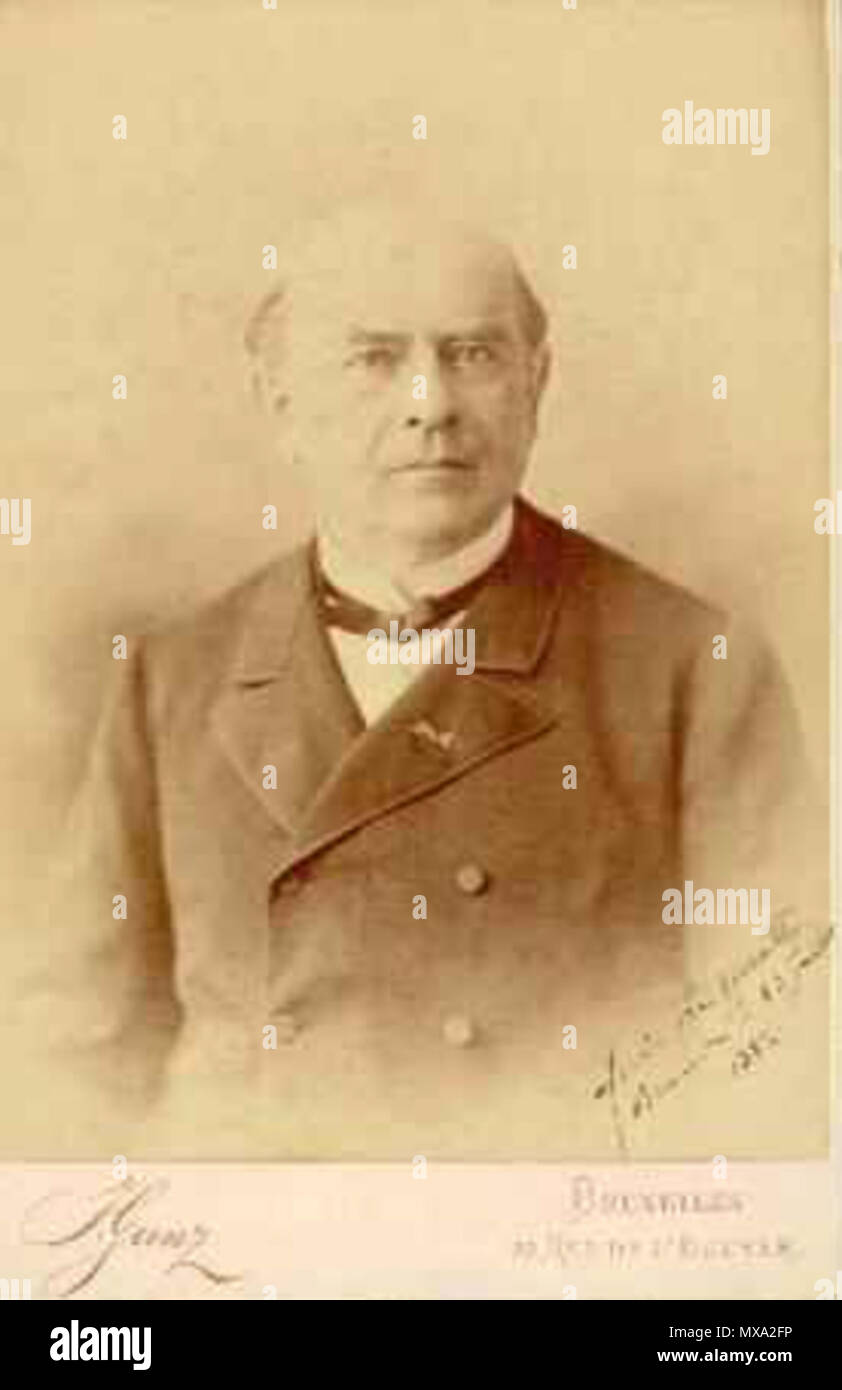 . Deutsch: Das Porträt der deutsche Komponist und Lehrer Hubert Ferdinand Kufferath (1818 - 1896). zweiten Hälfte des 19. Jahrhunderts. Unbekannt 278 HFKufferath Stockfoto