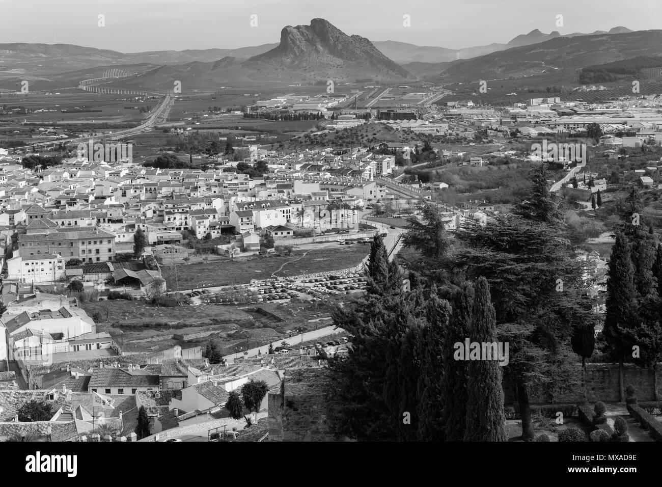 Stadtbild in Antequera. Malaga. Andalusien. Spanien. Stockfoto