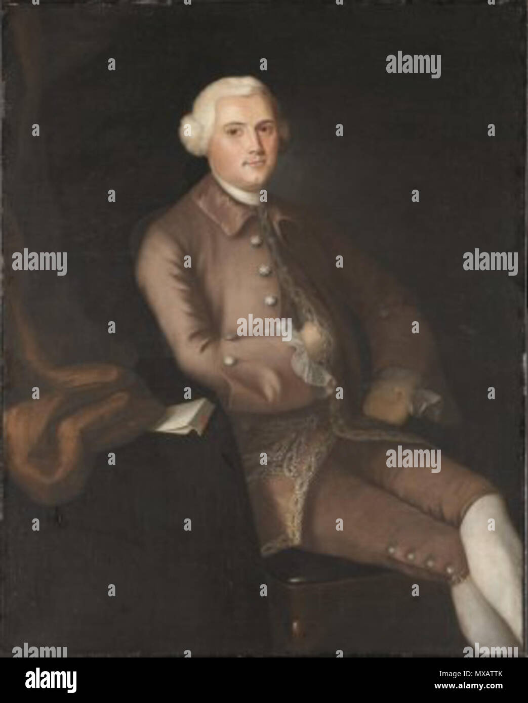 . Englisch: Portrait von John Brown von Joseph Blackburn. 14 November 2012, 02:32:38. Joseph Blackburn 321 John Browne 1760 von Joseph Blackburn Stockfoto