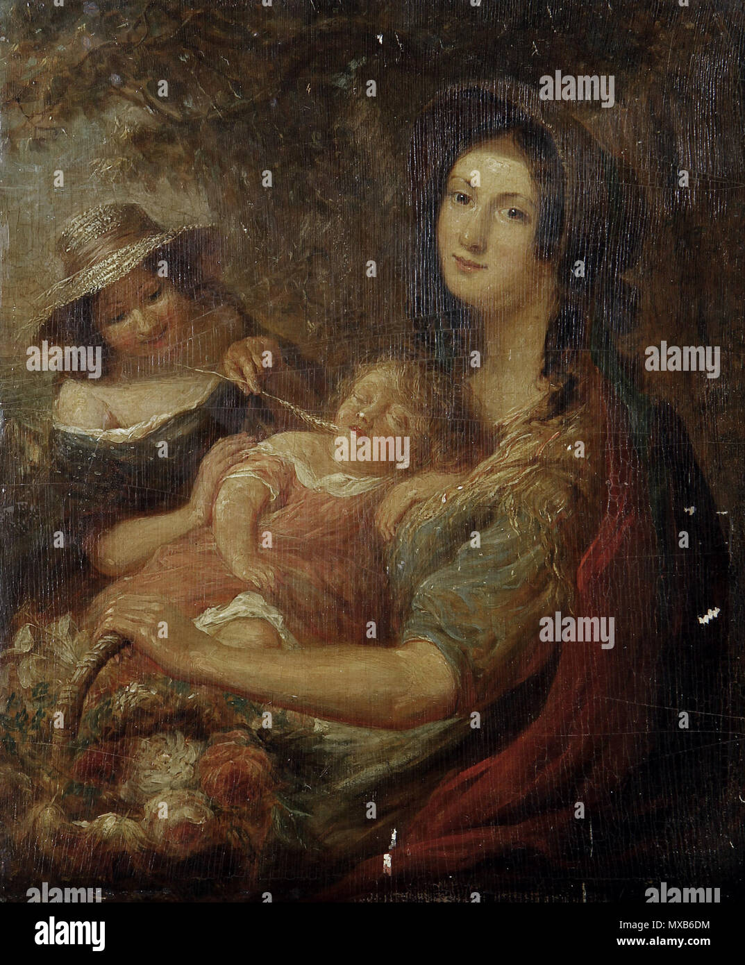 . Englisch: Kitzelte. Öl auf Leinwand, 30 x 25 cm. 19. Kreis von James John Hill (1811-1882) 307 James John Hill (Circle), Kitzelte Stockfoto . Englisch: Kitzelte. Öl auf Leinwand, 30 x 25 cm. 19. Kreis von James John Hill (1811-1882) 307 James John Hill (Circle), Kitzelte Stockfoto