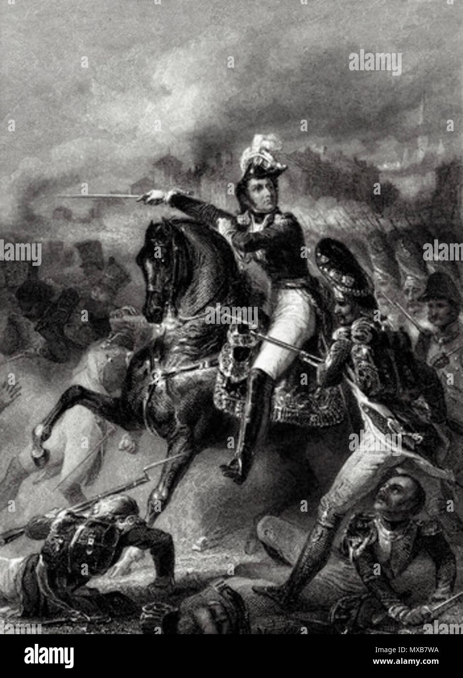 . Jean Lannes in der Schlacht von essling. Nieznana. Unbekannt 314 Jeanlannes 9756 Stockfoto