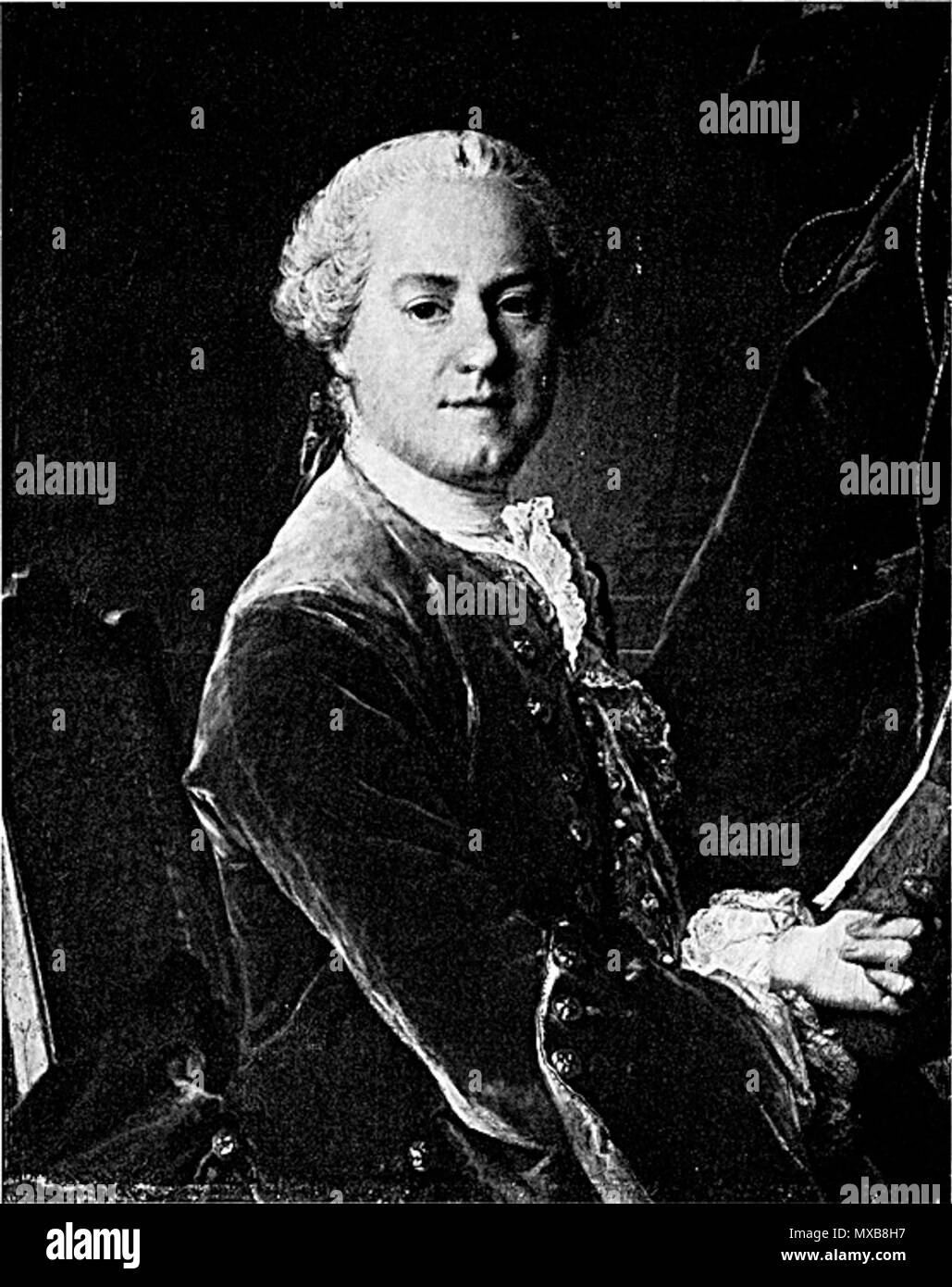 317 Joachim Wasserschlebe von Louis Tocqué Stockfoto