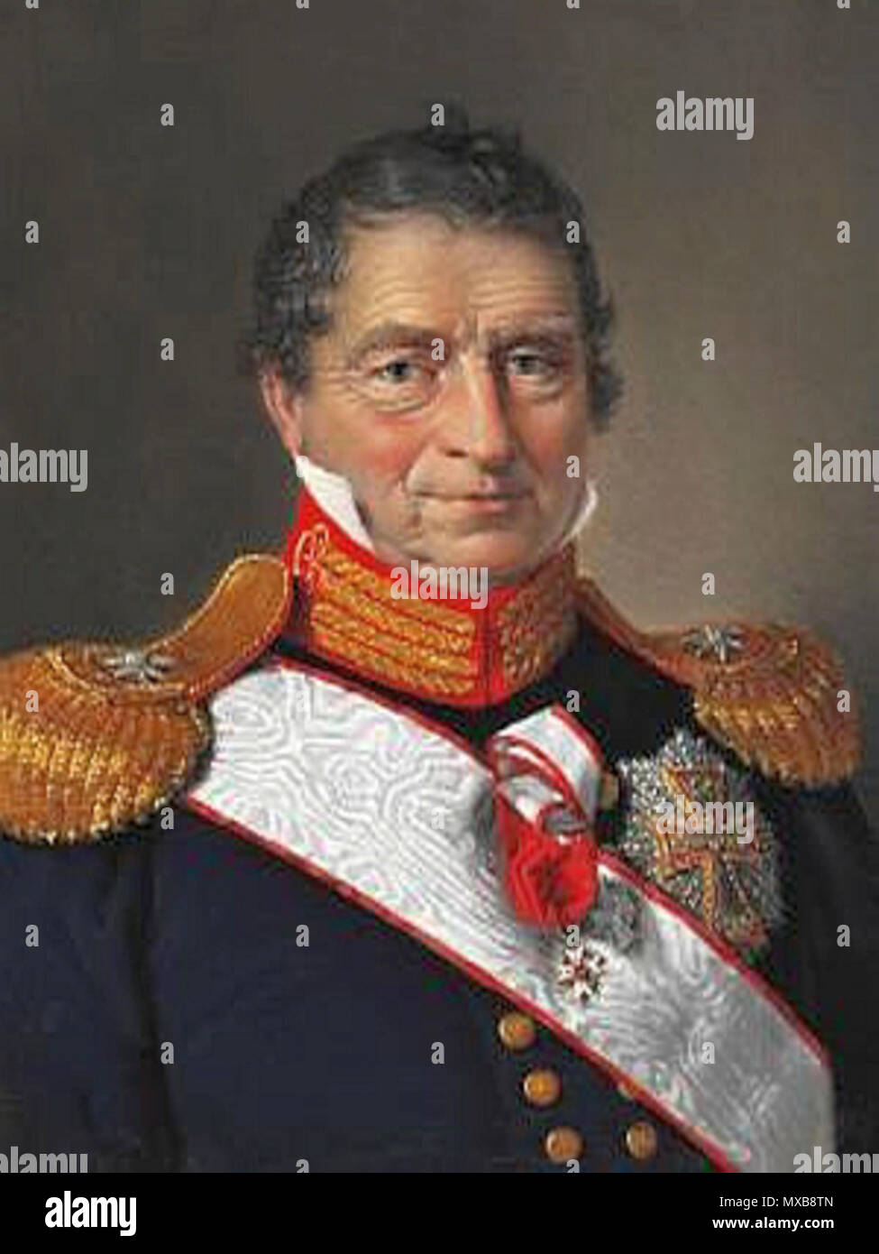 . Dänische Konteradmiral Johan Cornelius Krieger (1756-1824). 19. Christian Albrecht Jensen (1792-1870) 318 Johan Cornelius Krieger Stockfoto