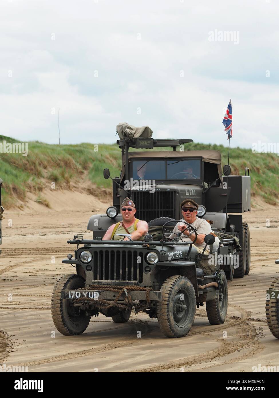 Devon D-Day 75. Jahrestag Saunton Beach, North Devon, Großbritannien Stockfoto