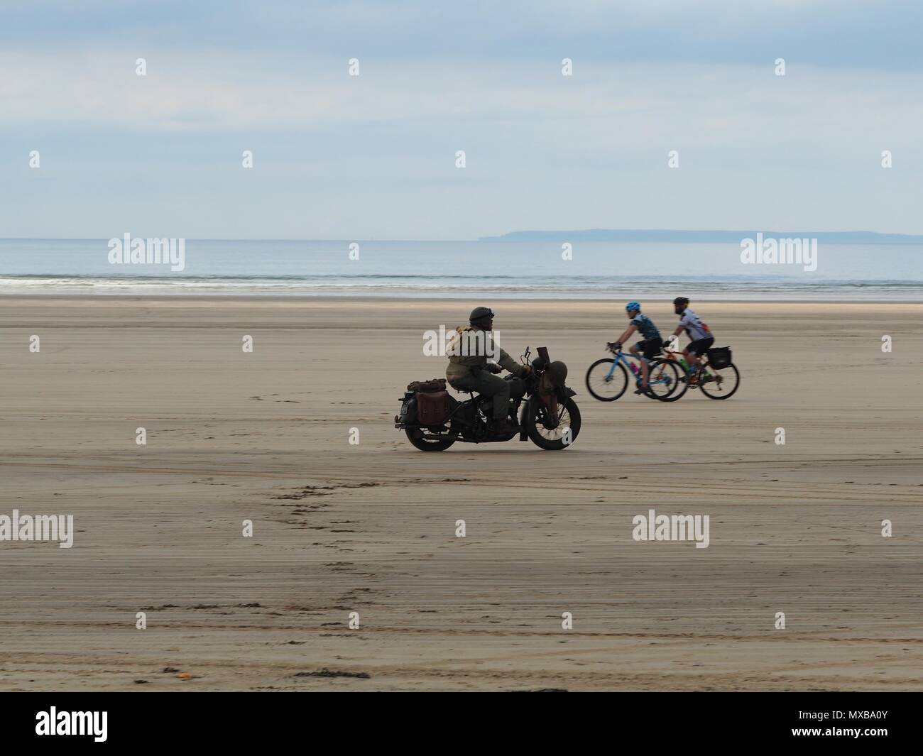 Devon D-Day 75. Jahrestag Saunton Beach, North Devon, Großbritannien Stockfoto