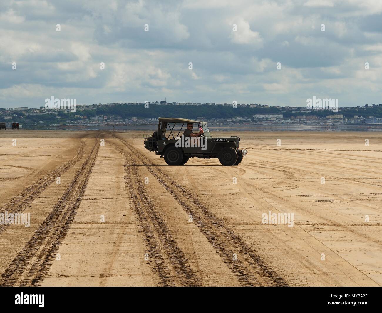 Devon D-Day 75. Jahrestag Saunton Beach, North Devon, Großbritannien Stockfoto