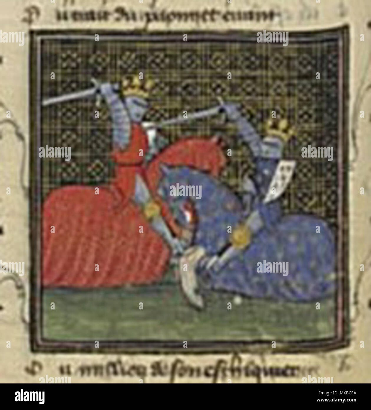 . Schlacht von Benevent. 15. Jahrhundert. Unbekannt 335 Karel Manfred Stockfoto