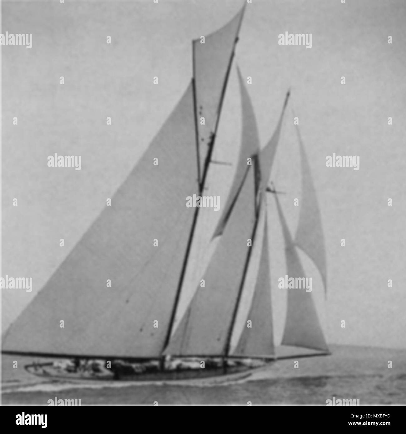 . Français: Ingomar-Yacht-1903 - Nathanael Greene Herreshoff - Vignette Carrée. 1905. James Burton (1871-1910) 353 L-1903 - Ingomar Stockfoto