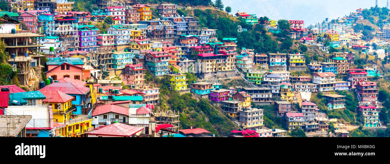 Nicht Brasilien oder Argentinien Sein mein Indien. Die schöne Landschaft von Shimla, in Himachal Pradesh. Stockfoto