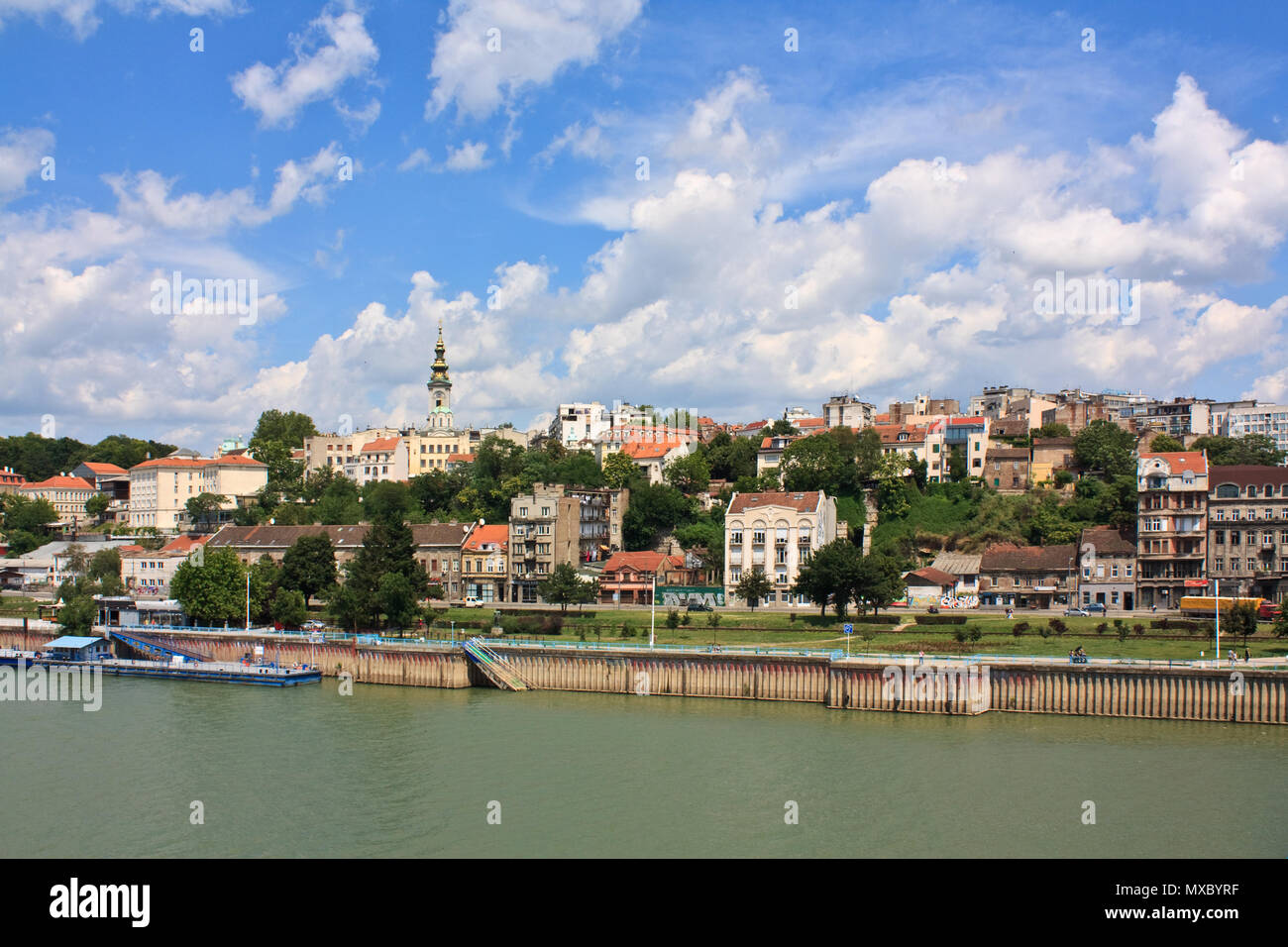 Belgrad Landschaft an einem schönen sonnigen Tag Stockfoto