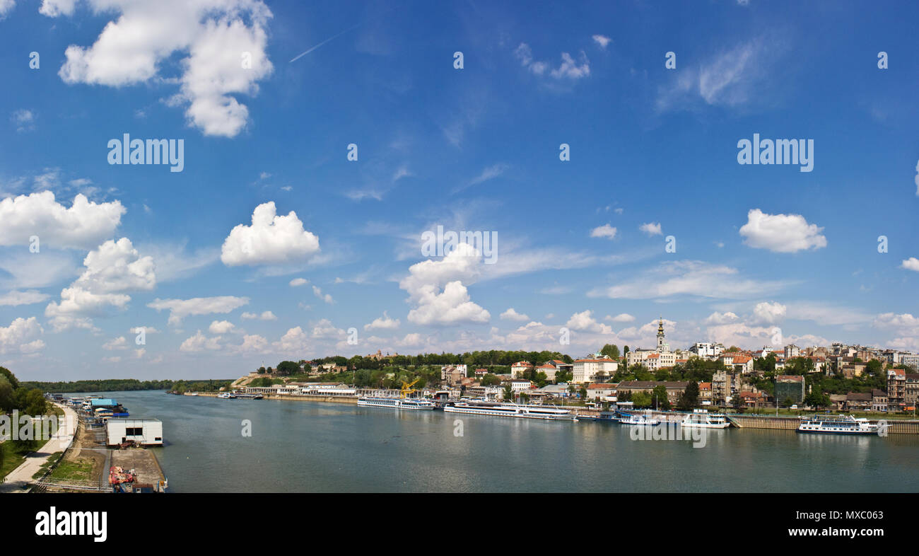 Belgrad Landschaft an einem schönen sonnigen Tag Stockfoto