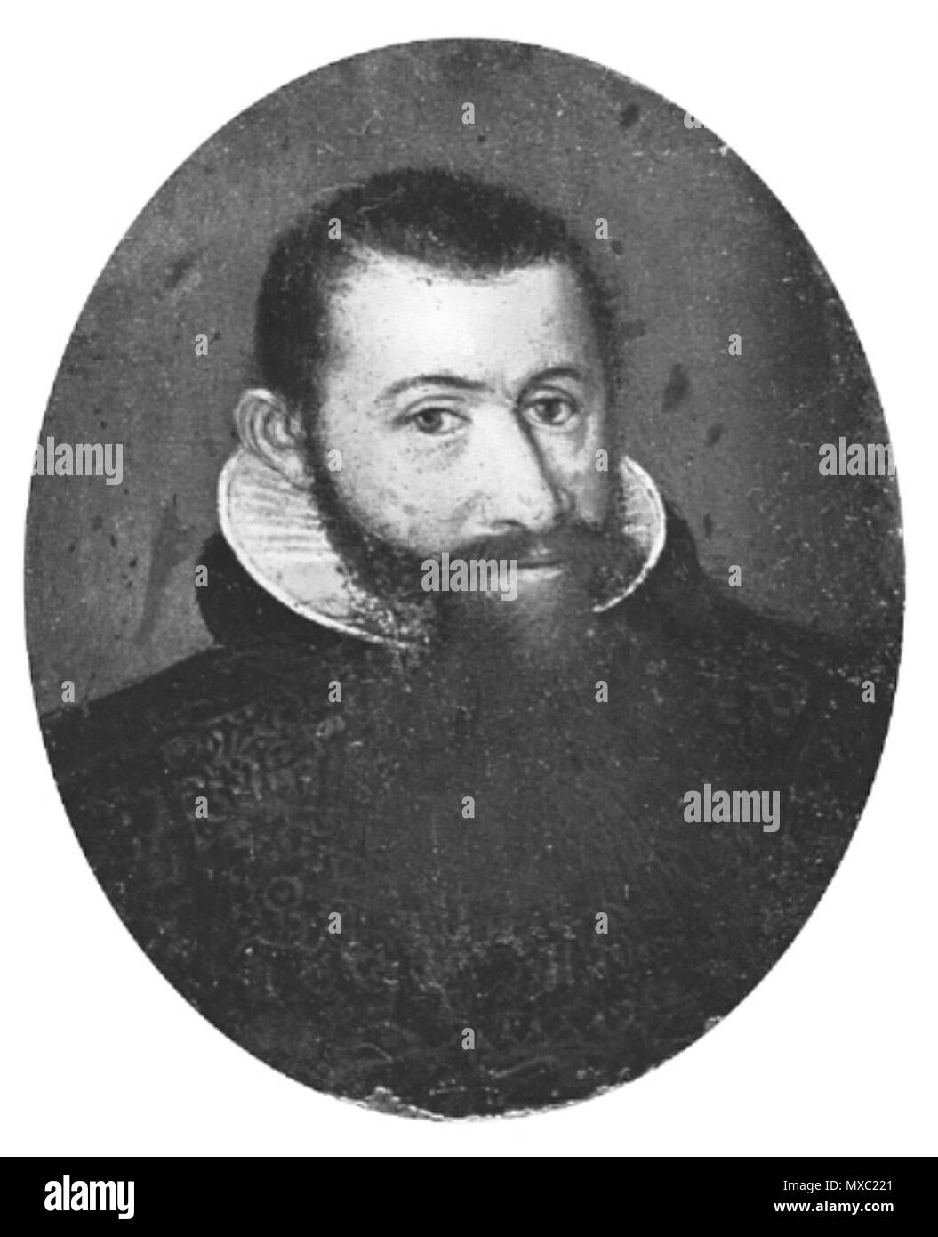 . Lazarus von Schwendi, Porträtminiatur im Schloss zu Oettingen. Anonym 362 Lazarus von Schwendi Stockfoto