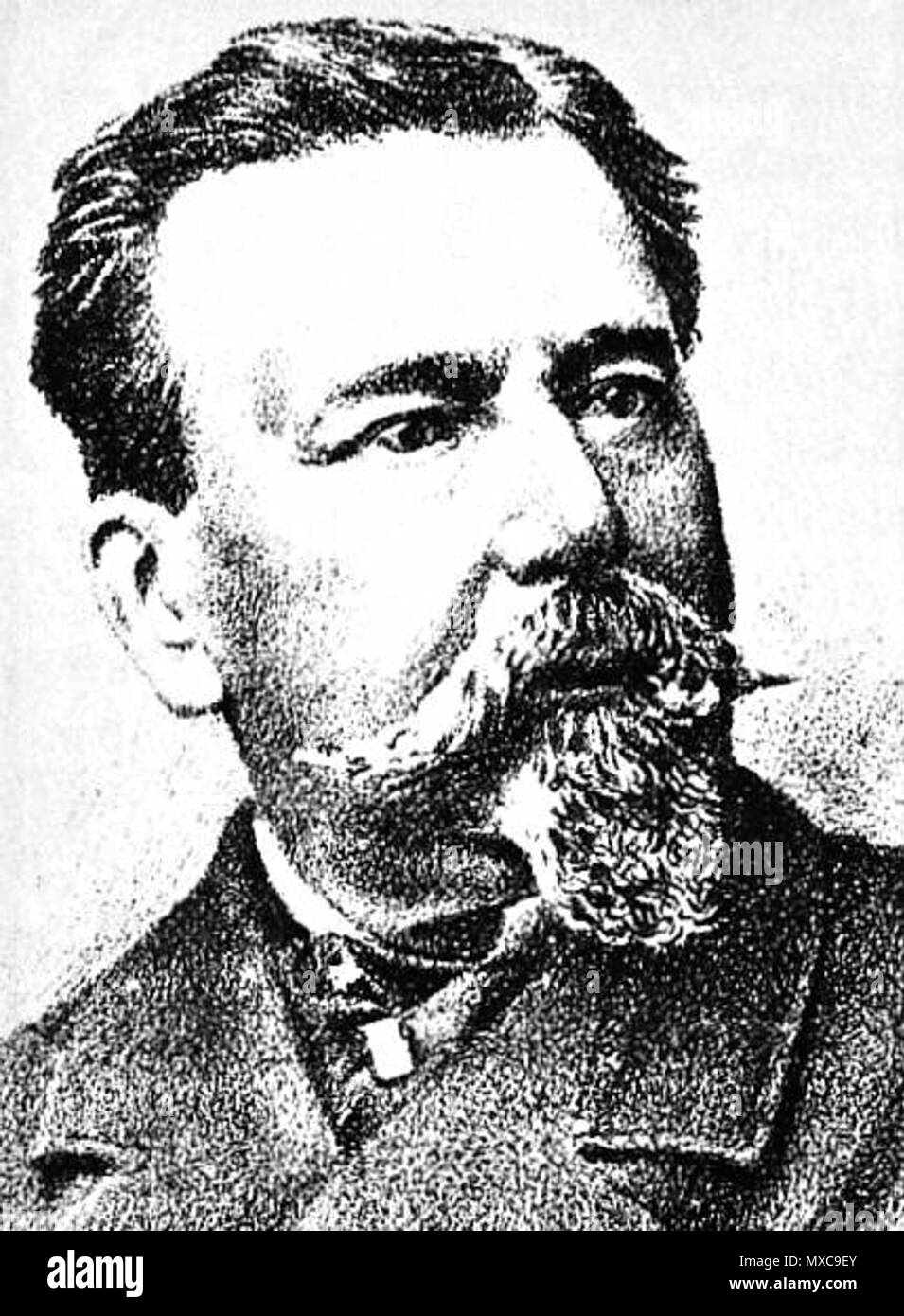 . Español: Mariano Santos Álvarez Villegas (1823-1893), Magistrado diplomático y político Peruano. Fue Ministro de Estado y Presidente del Consejo de Ministros de 1887. Del Grabado dibujante Evaristo San Cristóval. 19 Juni 2013, 09:21:49. Evaristo San Cristóval (1848-1900) 398 Mariano Santos Alvarez Villegas Stockfoto