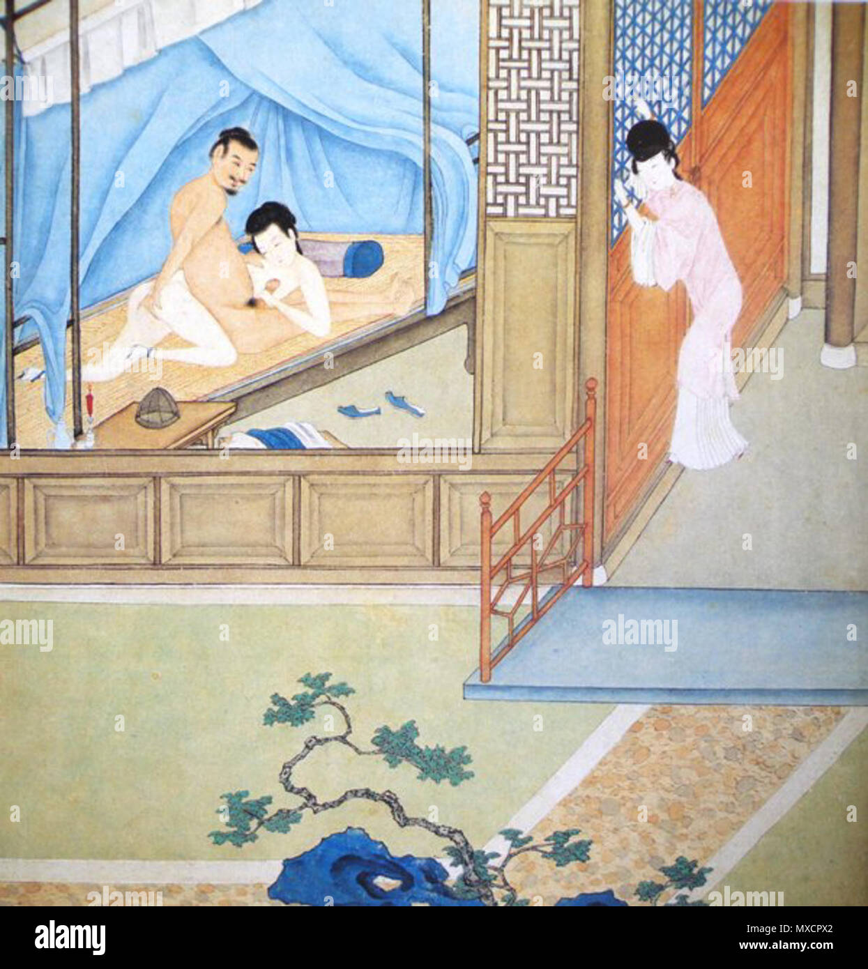 . 中文 （hong kong） ‎: 明代春宮圖. 17. Dezember 2015. Unbekannt 418 Mingero, 01. Stockfoto