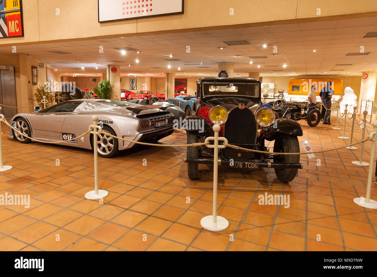 Monaco Top Cars Collection Automobile Museum, Bugatti, Ausstellung der