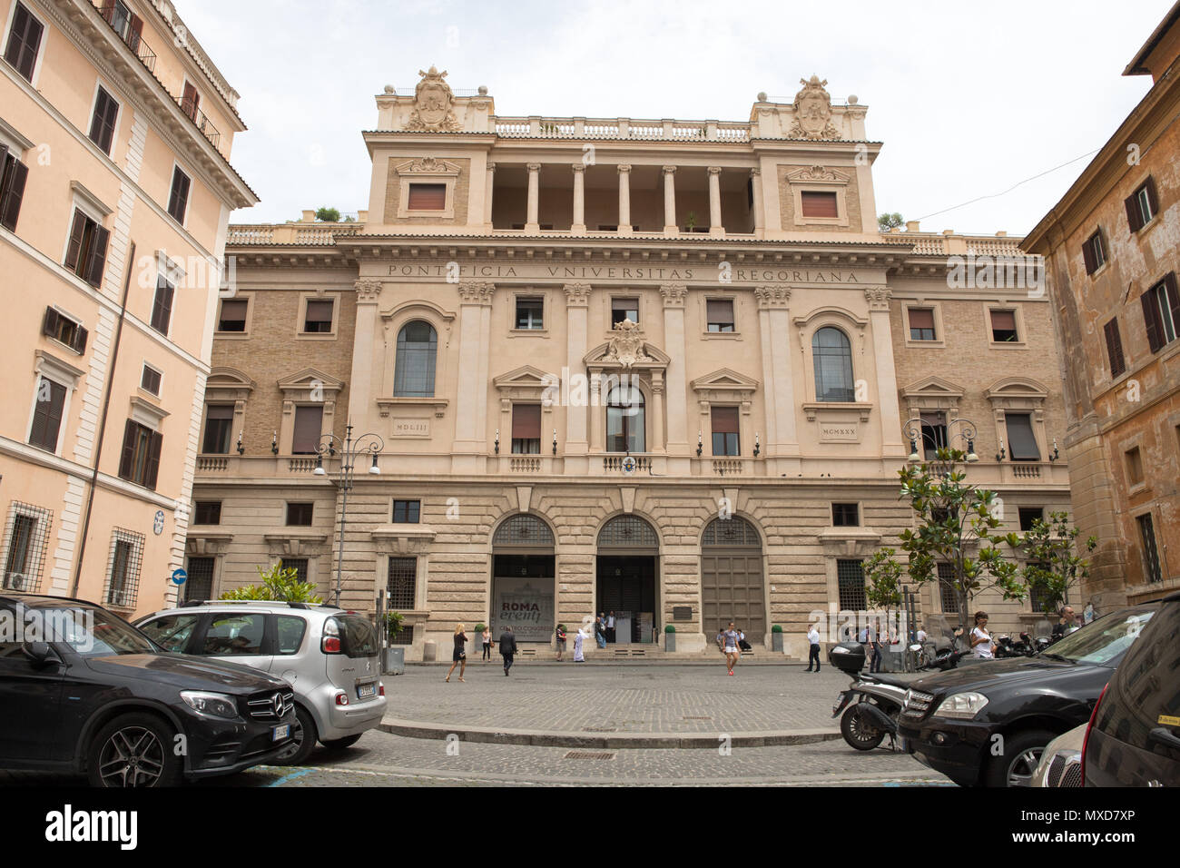 Rom Italien, Pontificia Univerita 'Gregoriana (Vatikan Universität), Gebäude Gebäude im Zentrum der Stadt. Stockfoto