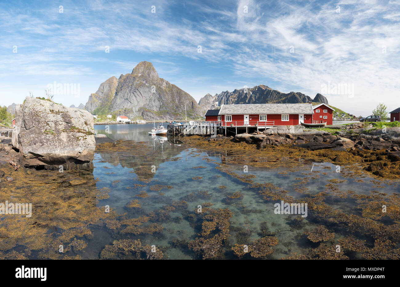 Reine, Lofoten Inseln, Norwegen. Stockfoto