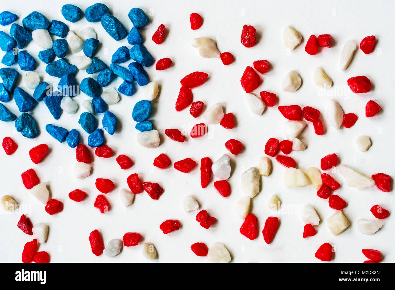 Steine - stilisierte Bild der amerikanischen Flagge Stockfoto