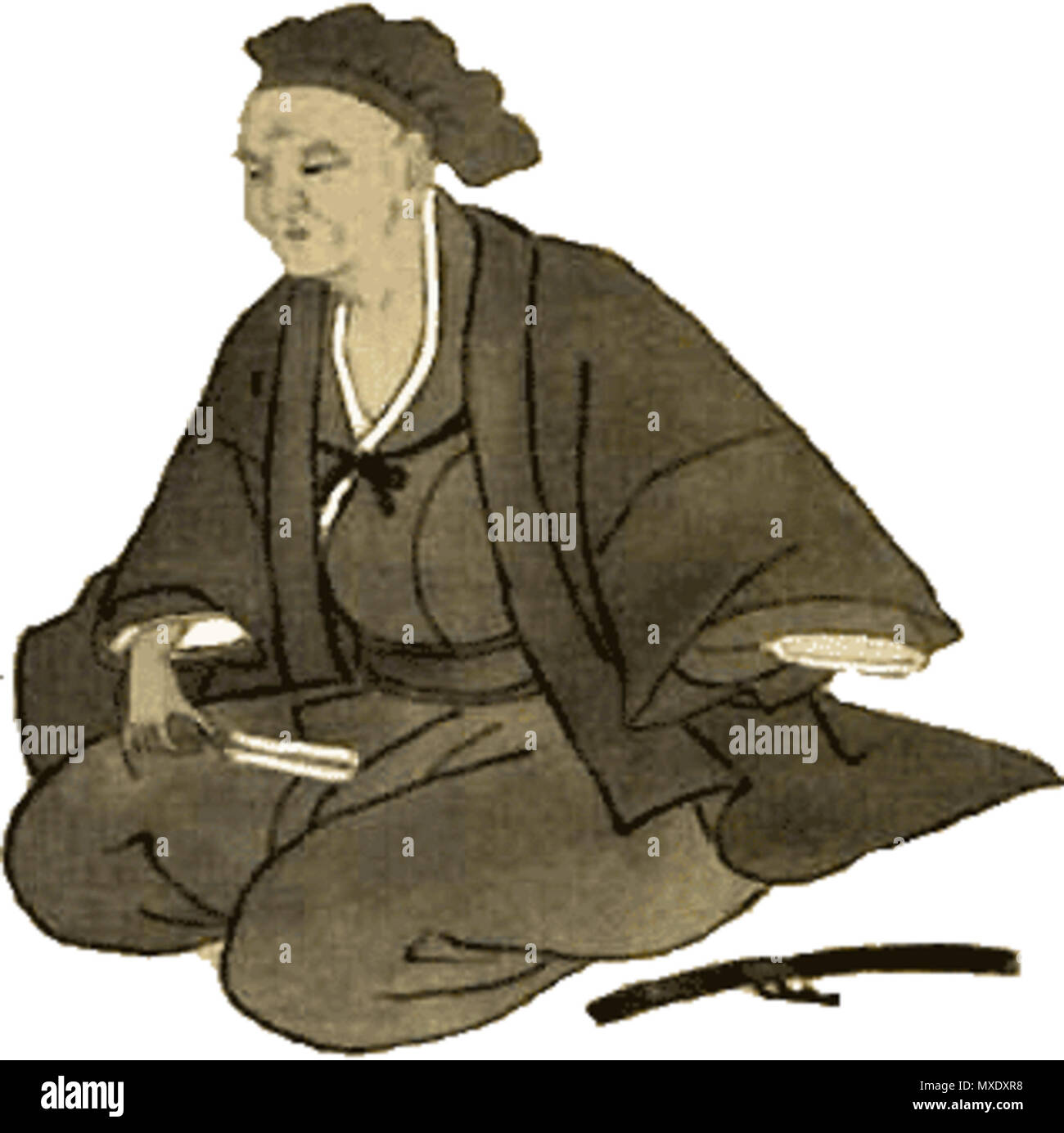 . Englisch: Murata Jukō, der Schöpfer der japanischen Teezeremonie. 29 Oktober 2014, 11:59:21. Unbekannt 433 Murata Juko Stockfoto