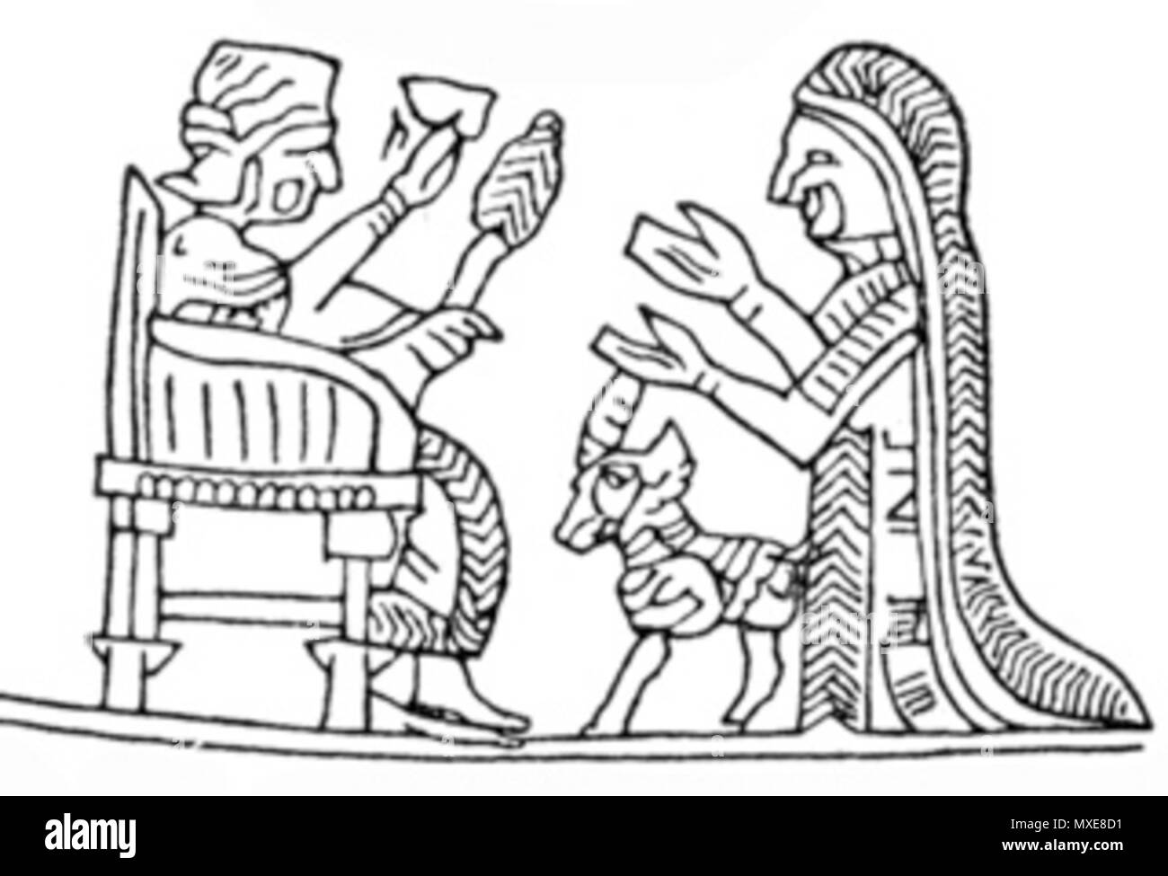 622 Urartu Gott Arubani Stockfoto