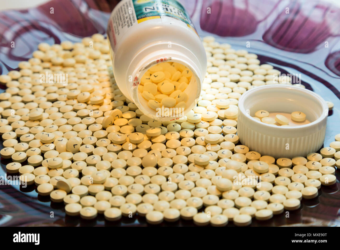 Nahaufnahme von Baby Aspirin, USA Stockfoto