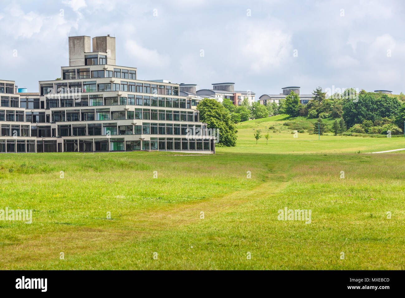 Ansicht der UEA Ziggurats campus Gebäude der Universität von East Anglia Norwich Stockfoto