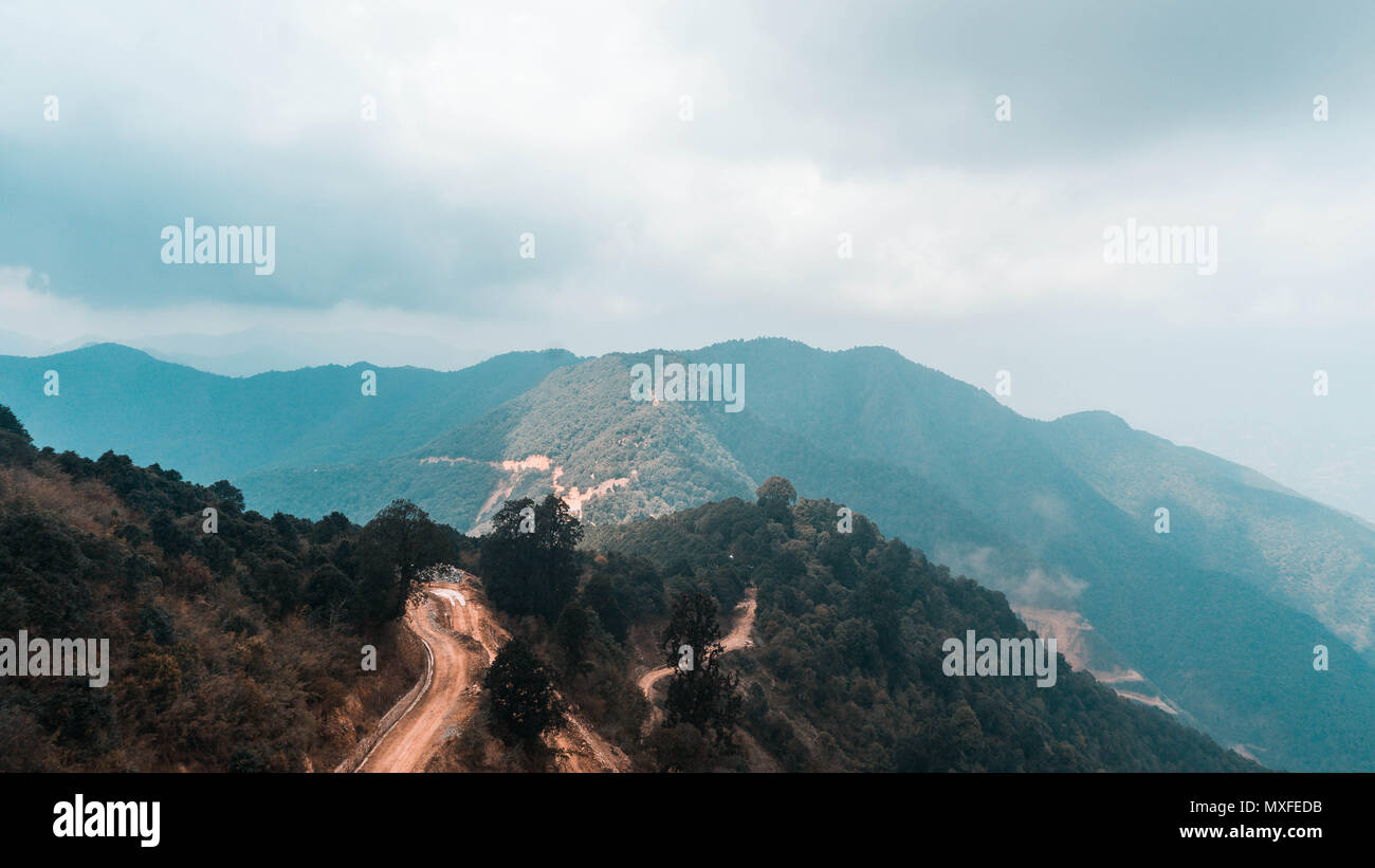Nepal Berg Blick Stockfoto
