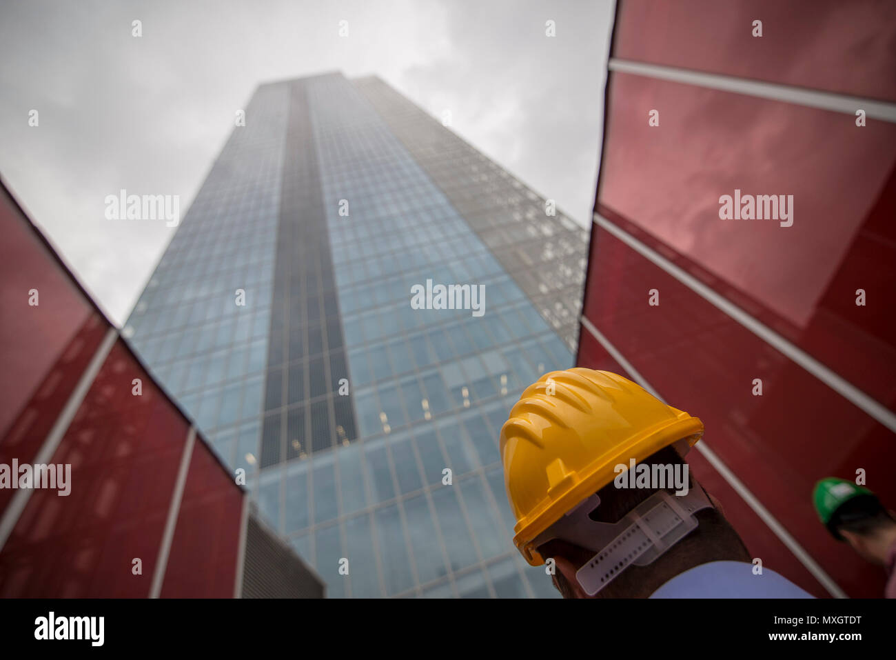 Juni 4, 2018 - Turin, Italy-June 4, 2018: Regione Skyscraper Presse Besuch der Baustelle Credit: Stefano Guidi/ZUMA Draht/Alamy leben Nachrichten Stockfoto