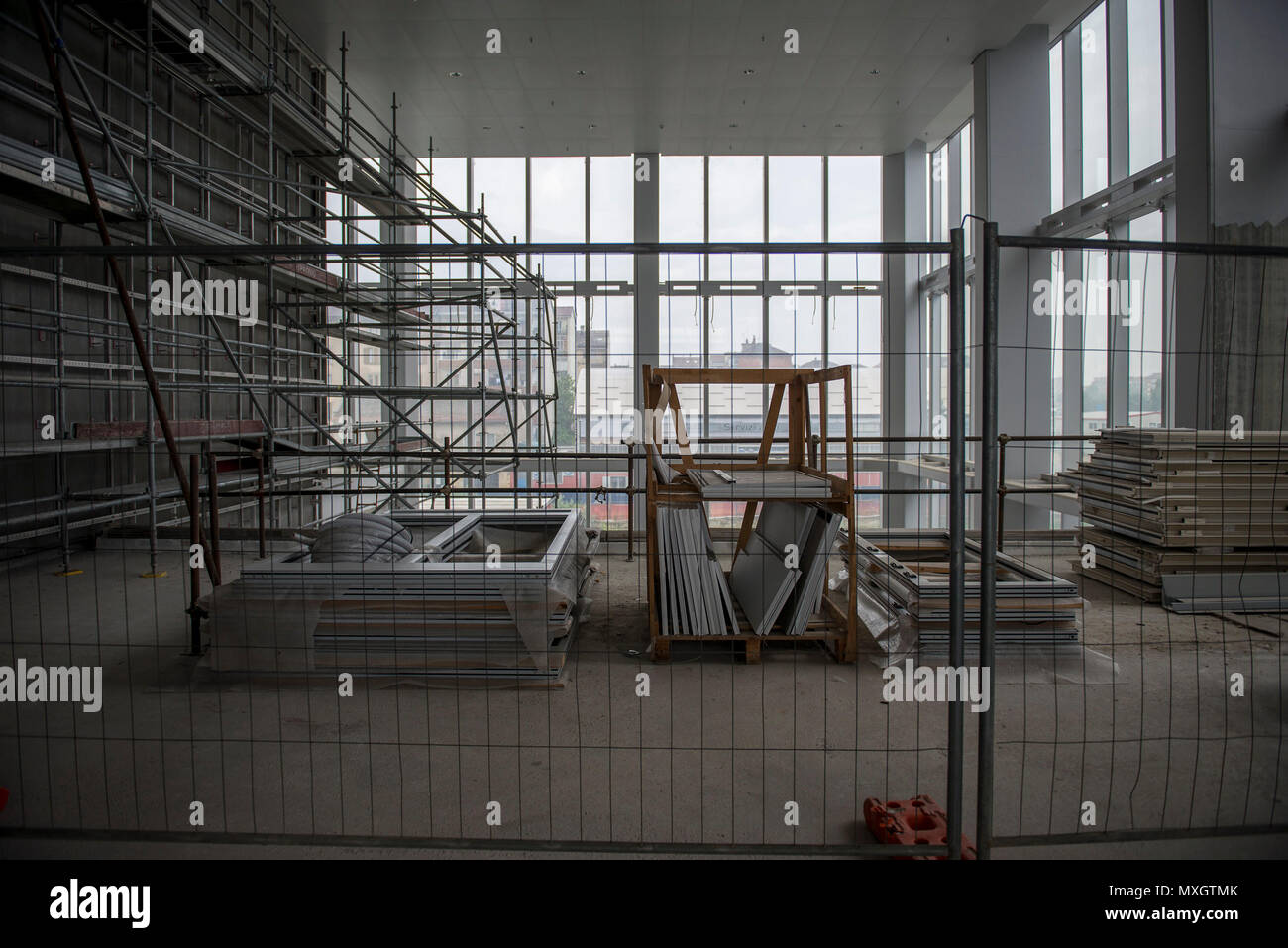 Juni 4, 2018 - Turin, Italy-June 4, 2018: Regione Skyscraper Presse Besuch der Baustelle Credit: Stefano Guidi/ZUMA Draht/Alamy leben Nachrichten Stockfoto