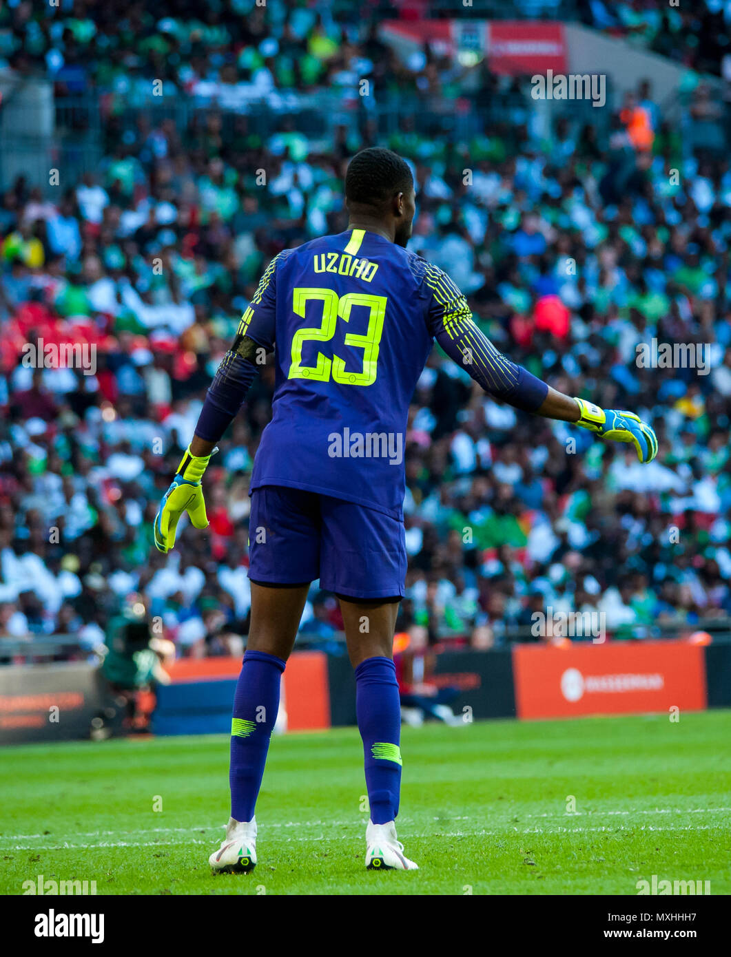 Wembley, Großbritannien. 2. Juni 2018. ENGLAND nahm auf Nigeria, wie sie für die Weltmeisterschaft in diesem Sommer vorbereiten. England gewann das Spiel 2 - 1. Stockfoto