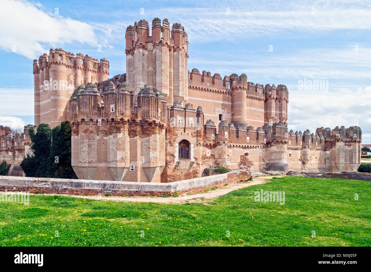 Castillo De Coca Segovia Castilla Leon Espana Stockfotografie Alamy