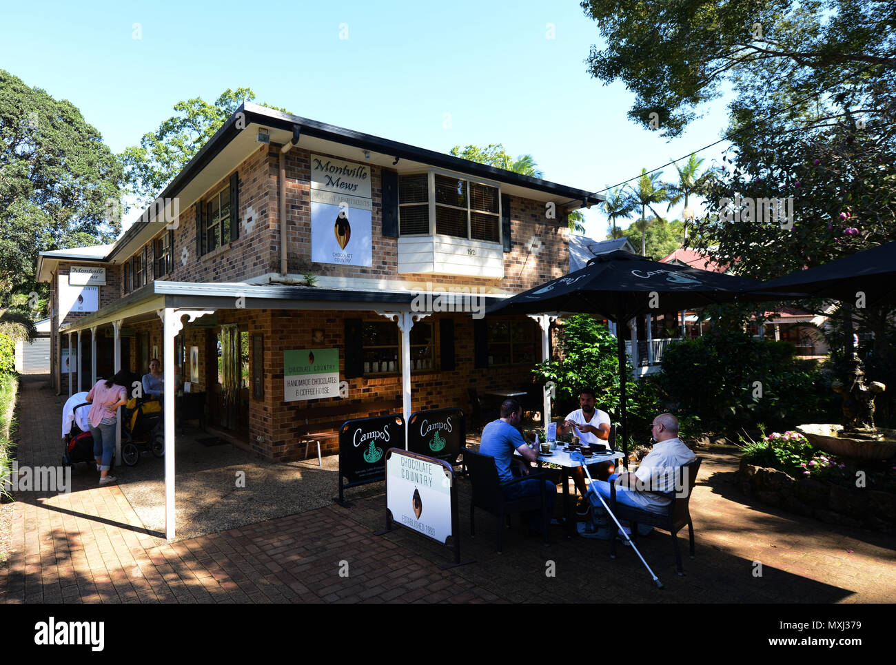 Die Schokolade Land Schokolade shop in Montville, Queensland. Stockfoto