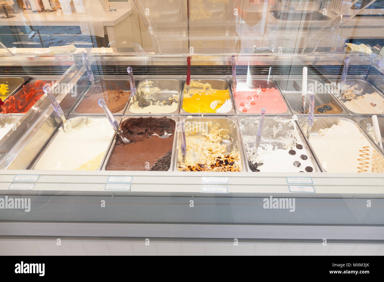 Tutti Sensi, Eisdiele, rue Norvins, Paris, Frankreich, Europa. Stockfoto