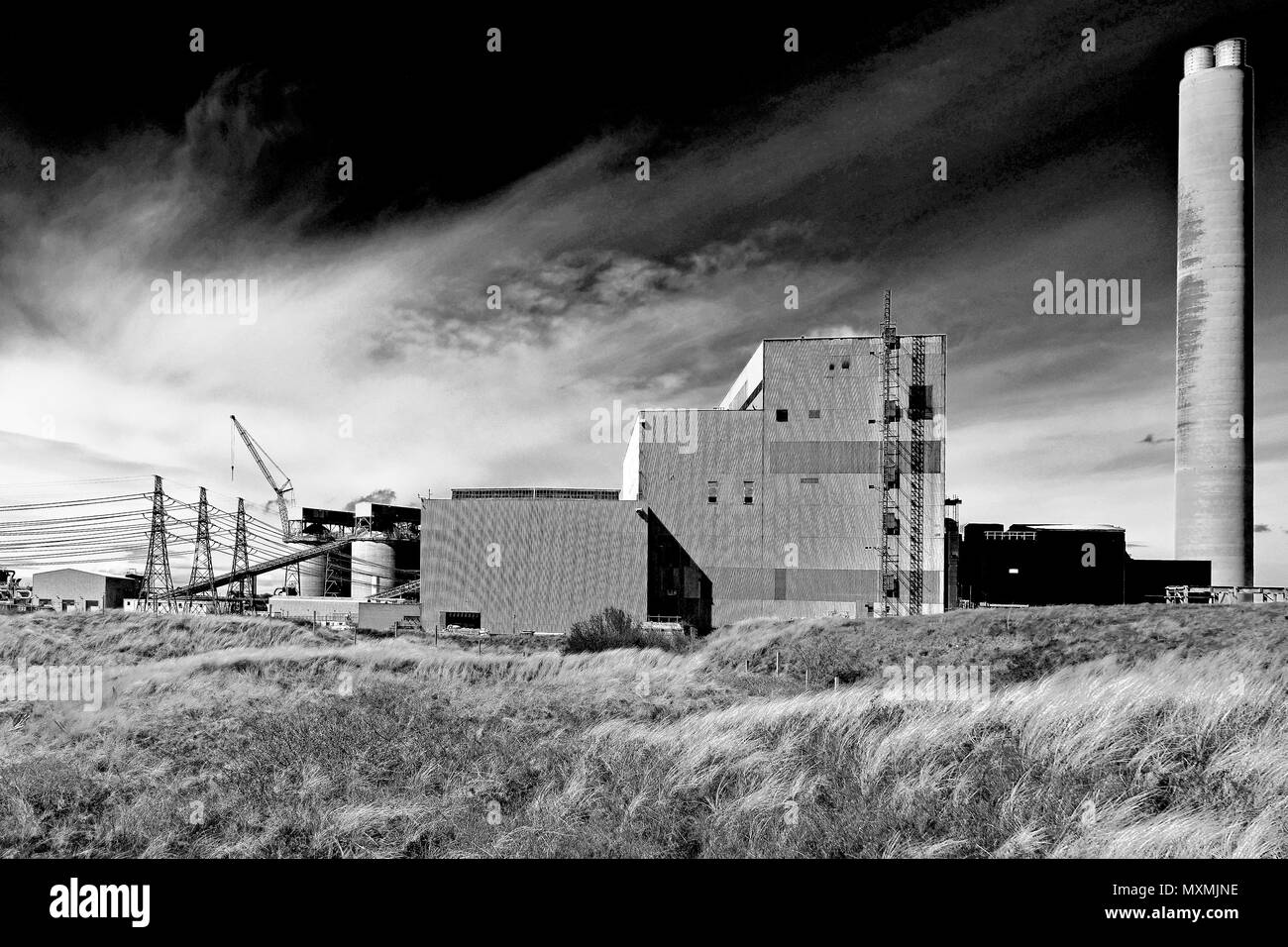 Lynemouth Kohlekraftwerk in der Nähe von Blyth Stockfoto