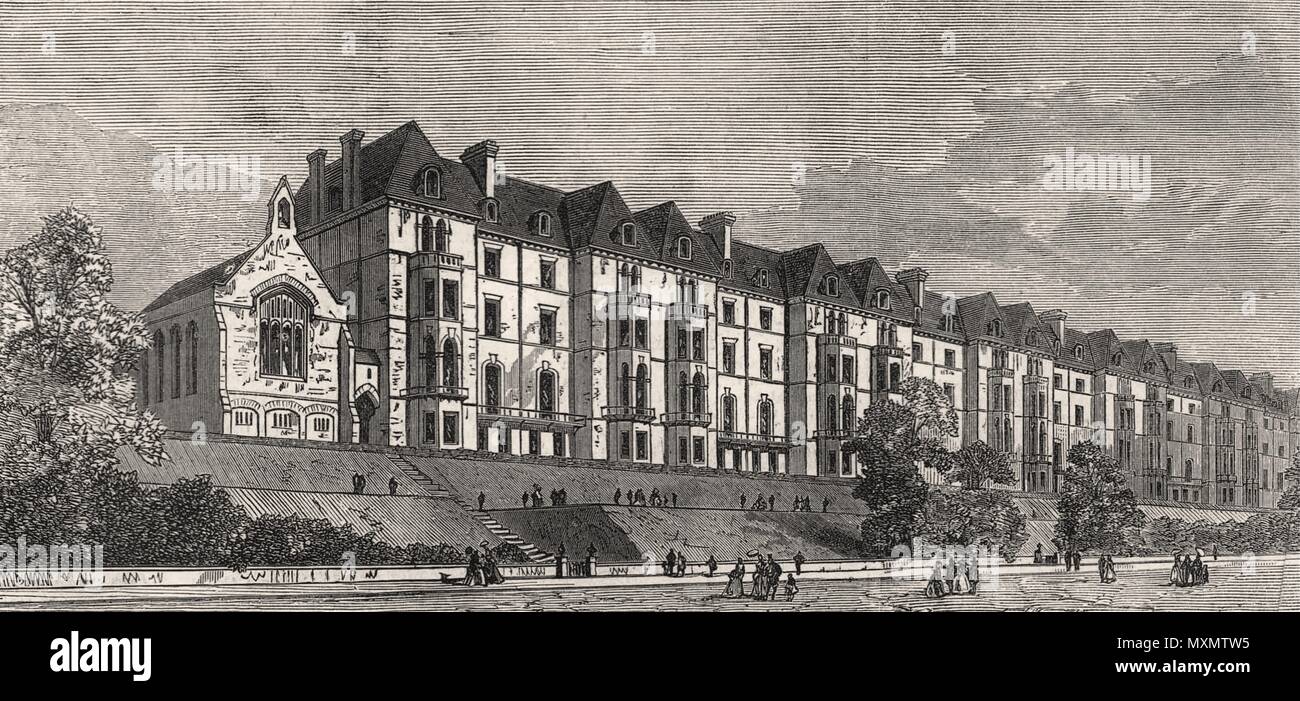 United Service proprietäre College, Westward Ho, North Devon 1875. Die Illustrated London News Stockfoto