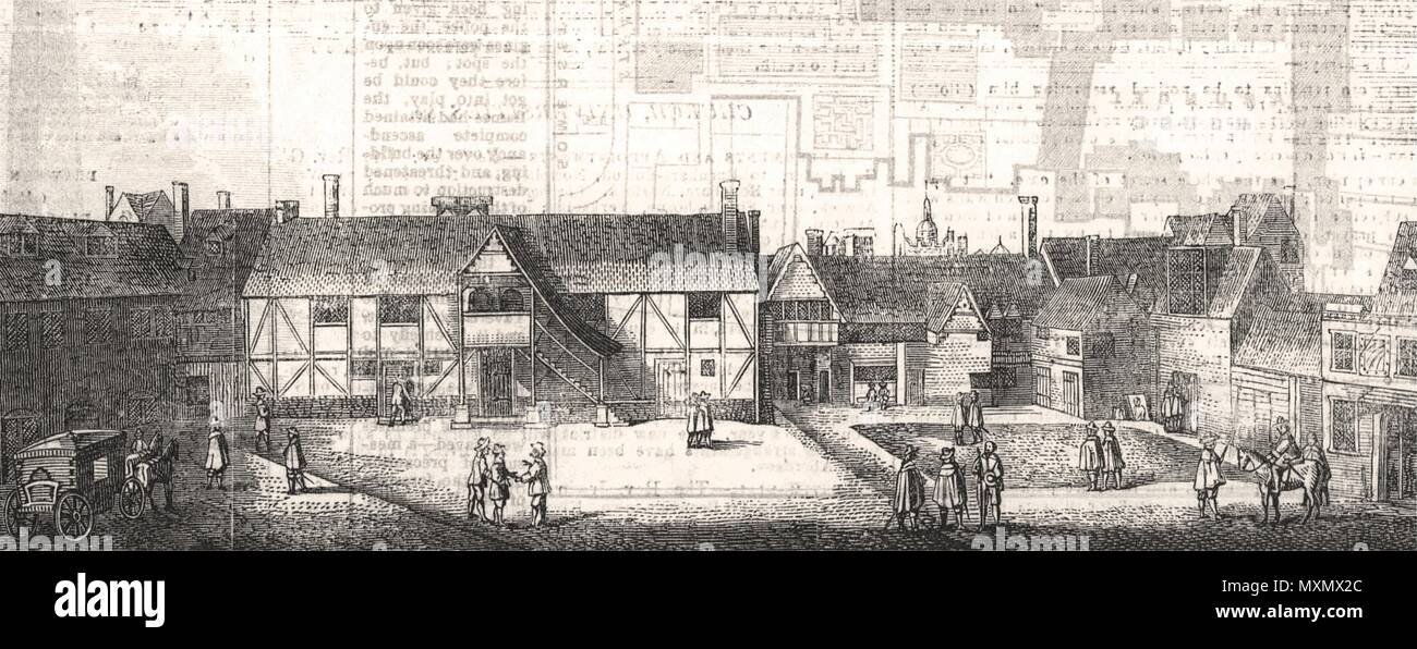 Der Strand südlich von Arundel House im Jahre 1646. London 1854. Die Illustrated London News Stockfoto