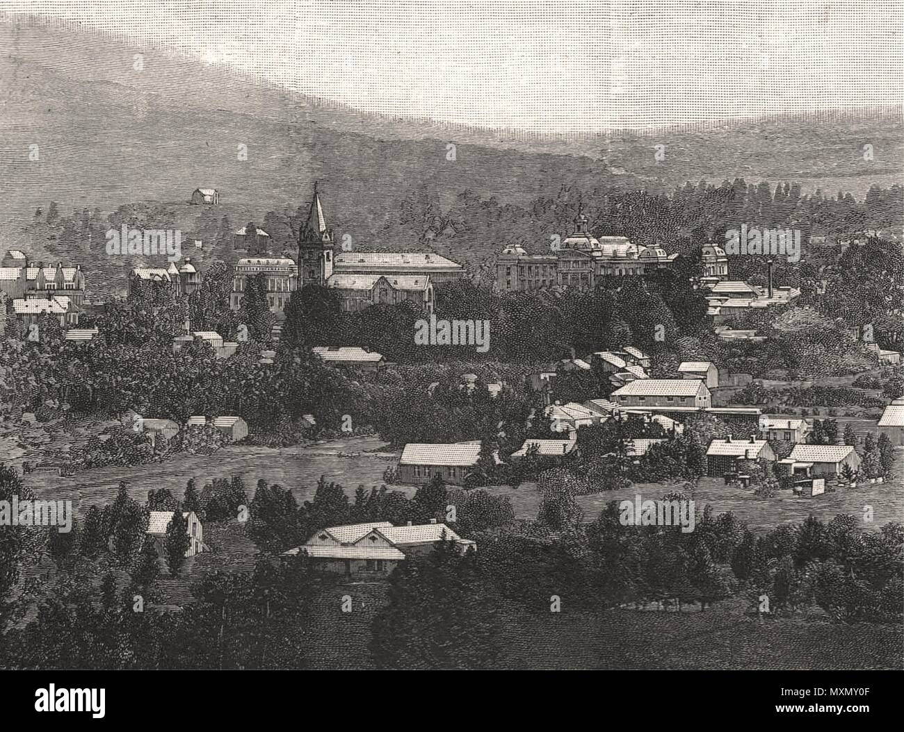 Eine allgemeine Ansicht von Pretoria. Südafrika 1896. Die Illustrated London News Stockfoto