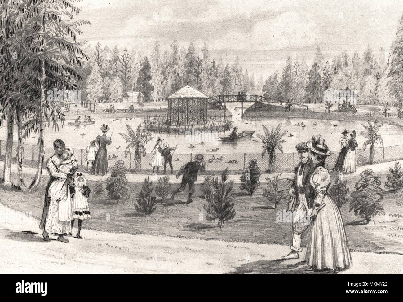 Barnato Park, Johannesburg. Südafrika 1897. Die Illustrated London News Stockfoto