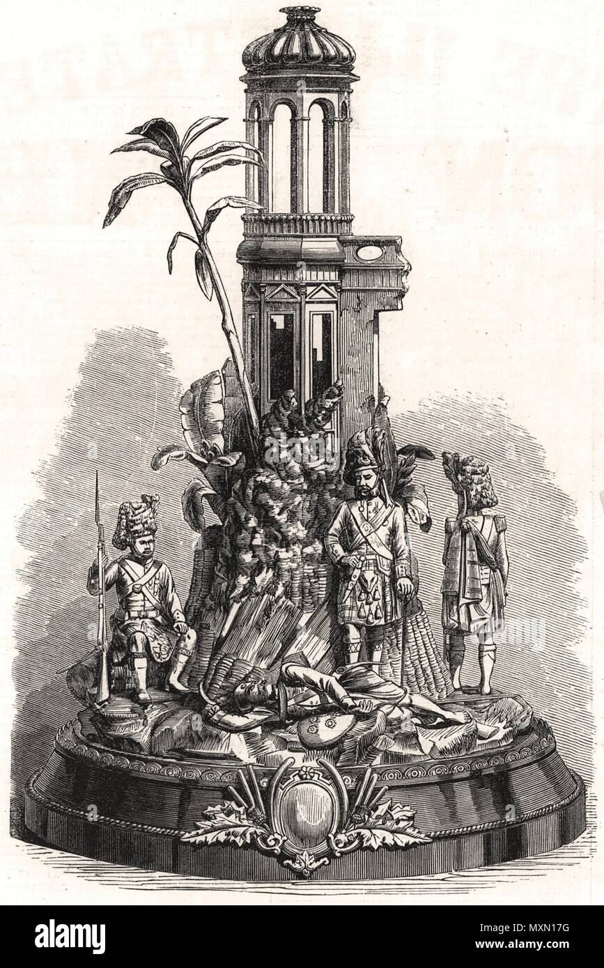 Mittelstück für Verwirrung - Tabelle der 93 Fuß. Dekorative 1879. Die Illustrated London News Stockfoto