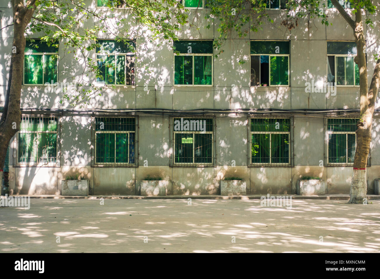 Schlafsaal einer Fabrik im südlichen China Stockfoto
